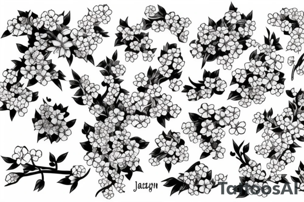 Cherry blossom tattoo idea