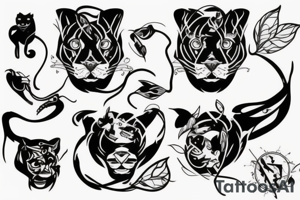 sucky panther with night vision tattoo idea