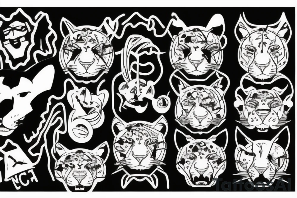 sucky panther with night vision tattoo idea