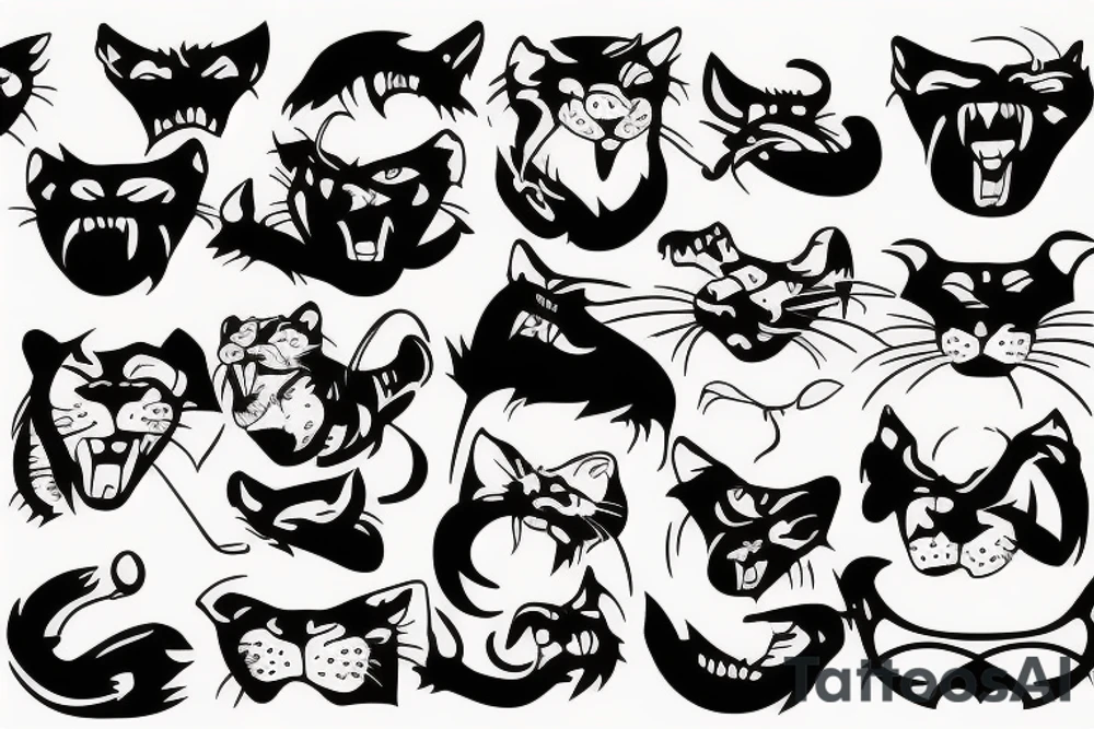 sucky panther with night vision tattoo idea