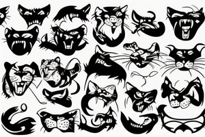 sucky panther with night vision tattoo idea