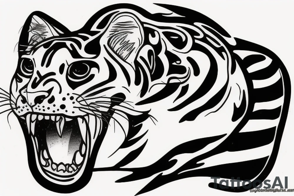 sucky panther with night vision tattoo idea