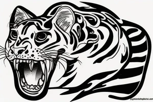 sucky panther with night vision tattoo idea