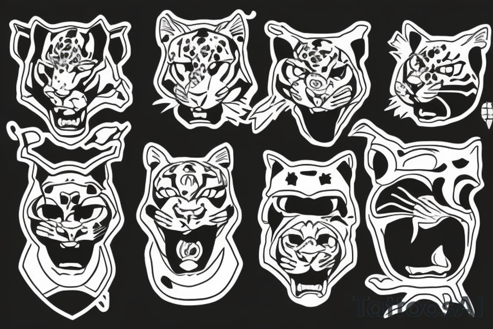 sucky panther with night vision tattoo idea