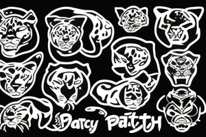 sucky panther with night vision tattoo idea
