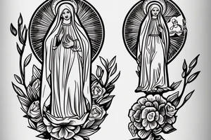 virgin mary sloth tattoo idea