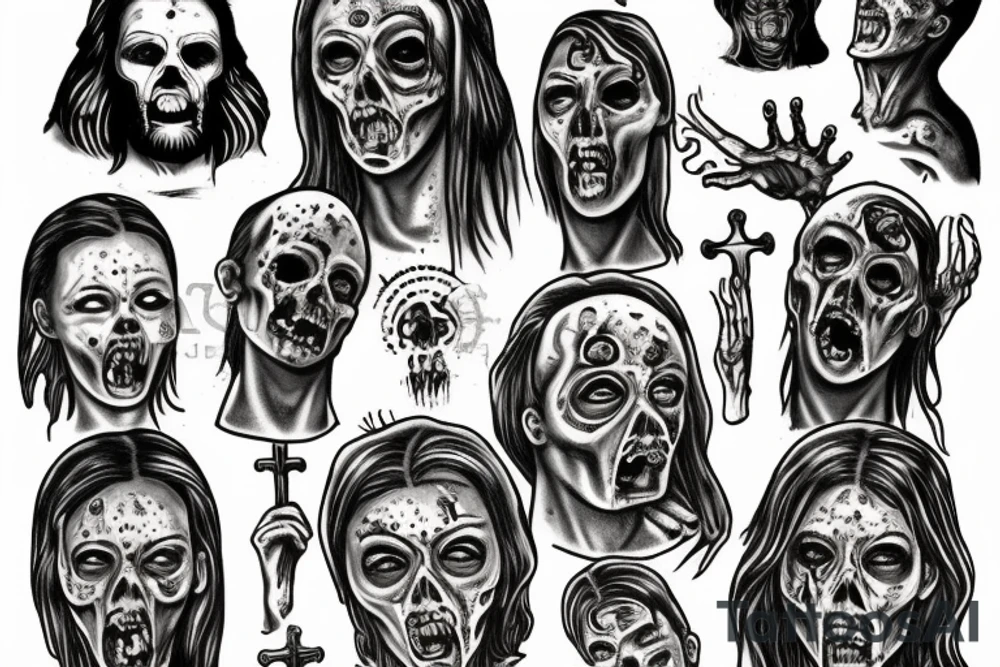 zombie jesus tattoo idea