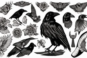raven
purple tattoo idea