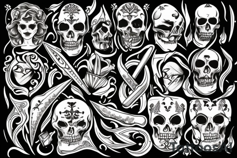 dagger tattoo idea