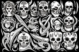 dagger tattoo idea