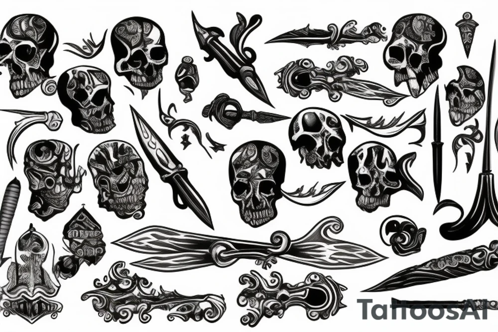 dagger tattoo idea