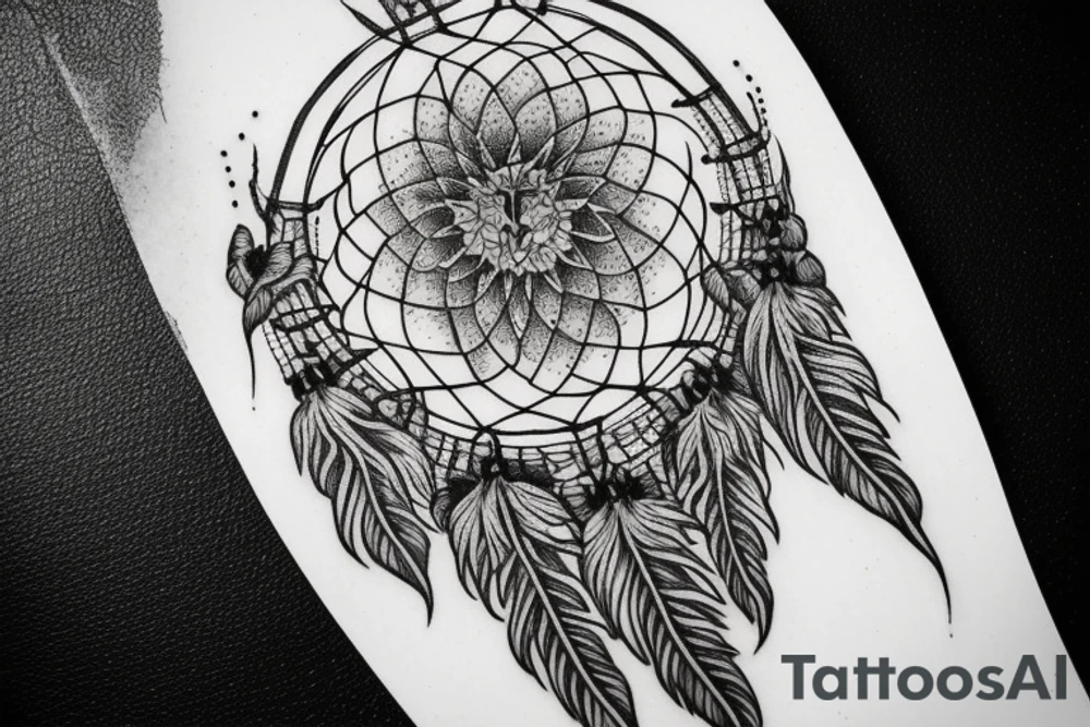 Dreamcatcher tattoo idea