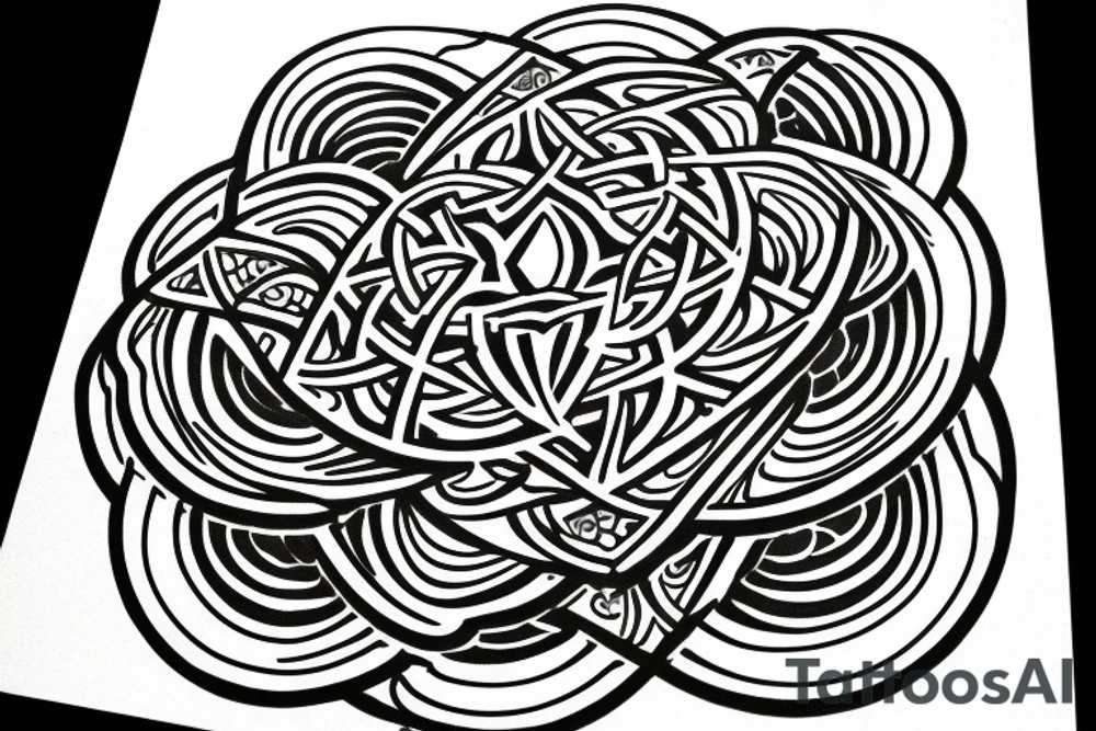 Sacred geometry tattoo idea
