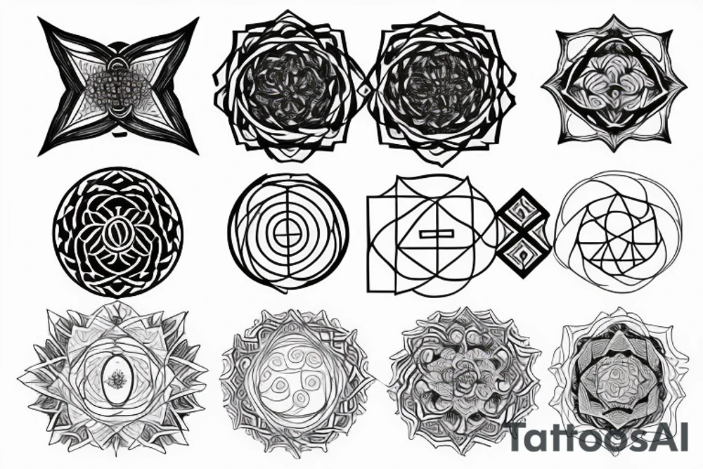 Sacred geometry tattoo idea