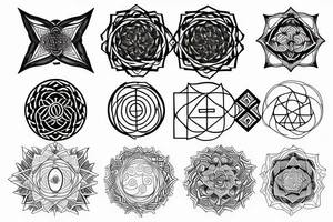 Sacred geometry tattoo idea