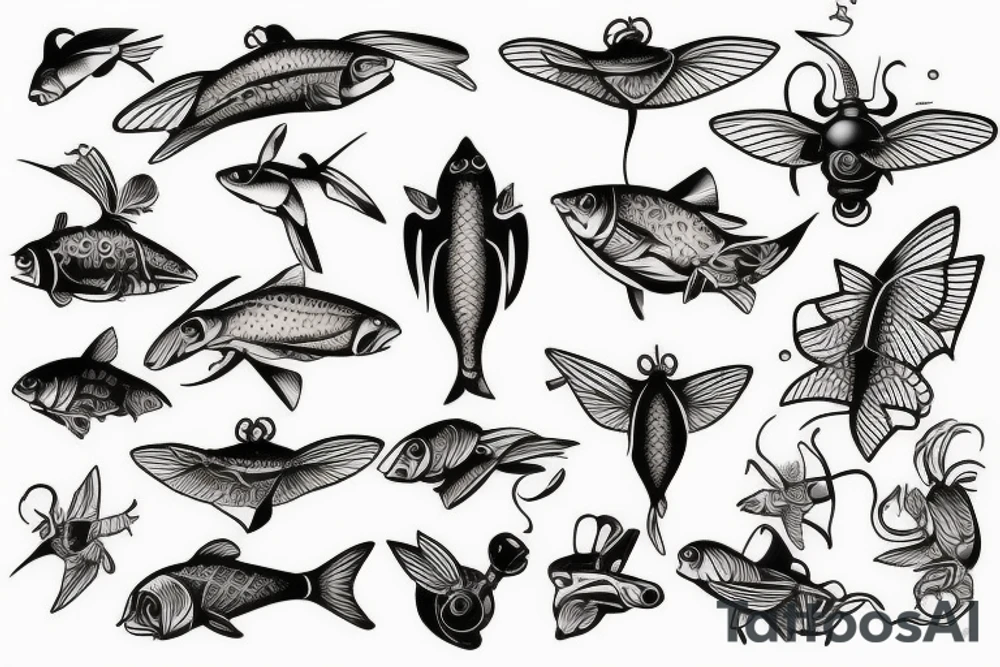 Fly fishing tattoo idea