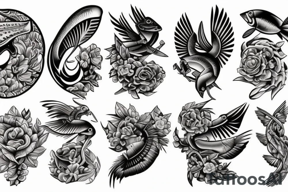 Fly fishing tattoo idea