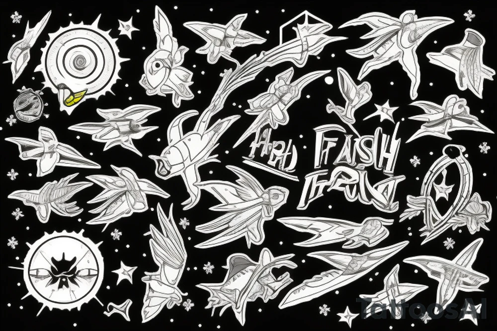 Firefly through the air tattoo idea