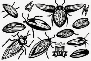 lightning bug flying through the air tattoo idea