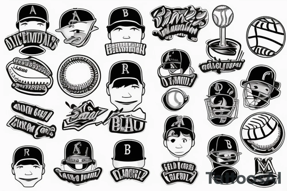 baseball diamond tattoo idea