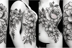 lilac flowers tattoo idea