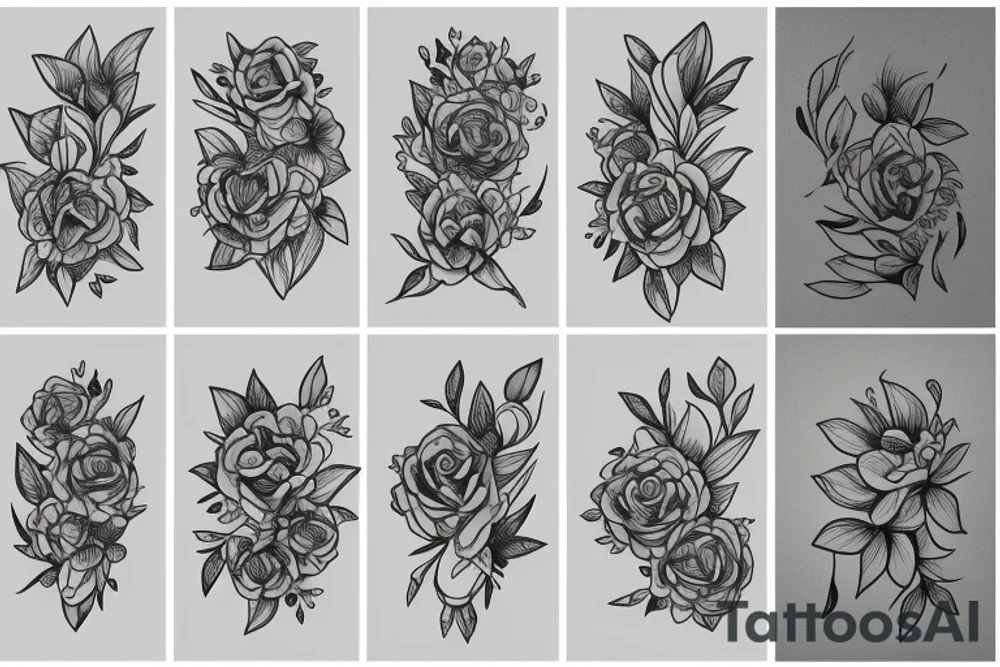 lilac flowers tattoo idea
