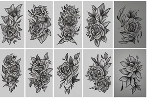lilac flowers tattoo idea