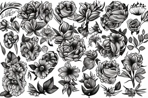 lilac flowers tattoo idea