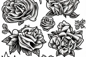 lilac flower. bunch tattoo idea