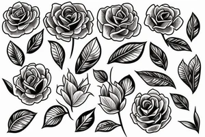 lilac flower. bunch tattoo idea