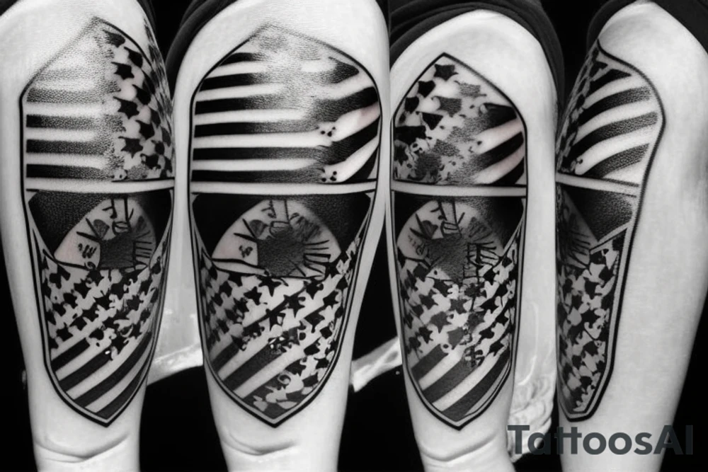 chicago flag tattoo idea