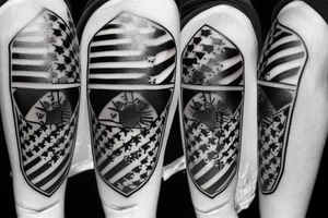chicago flag tattoo idea