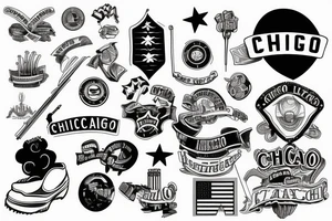 chicago flag tattoo idea
