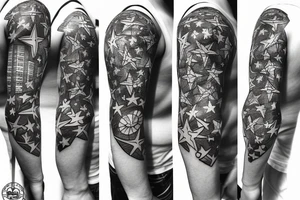 the 4 stars from the chicago flag tattoo idea