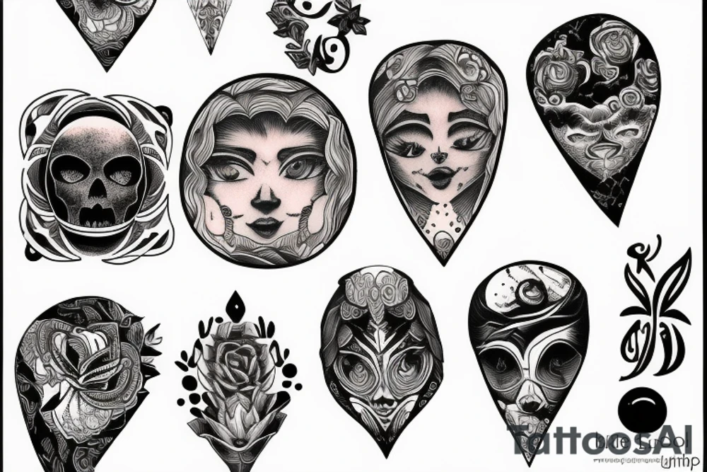 a full moon tattoo idea