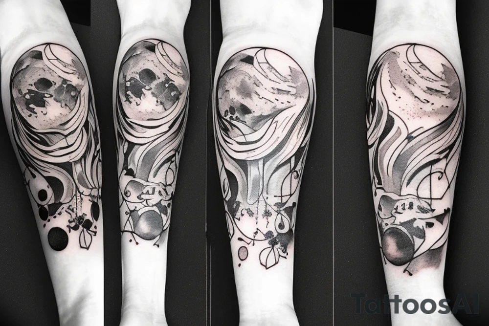 a full moon tattoo idea