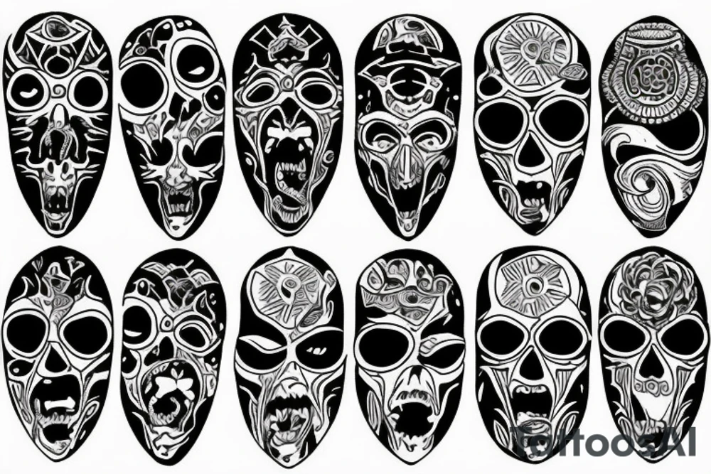 full moon tattoo idea