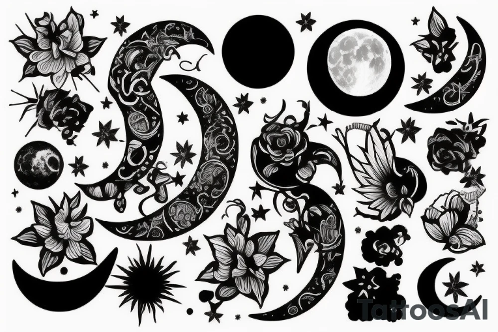 moon tattoo idea