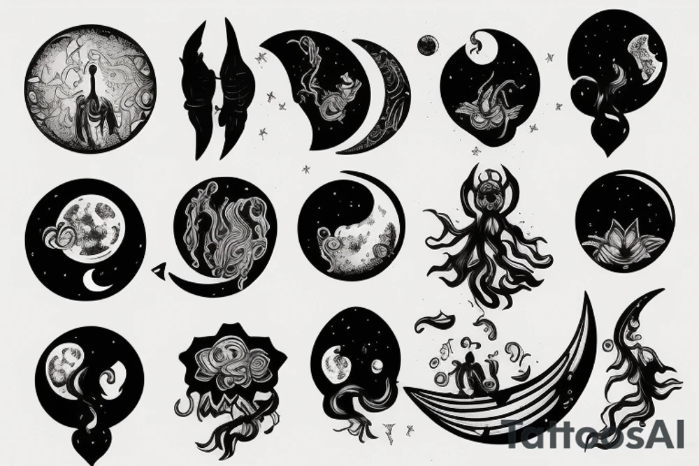 moon tattoo idea