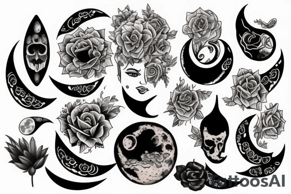 moon tattoo idea