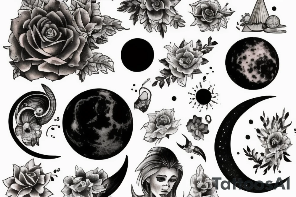 moon tattoo idea