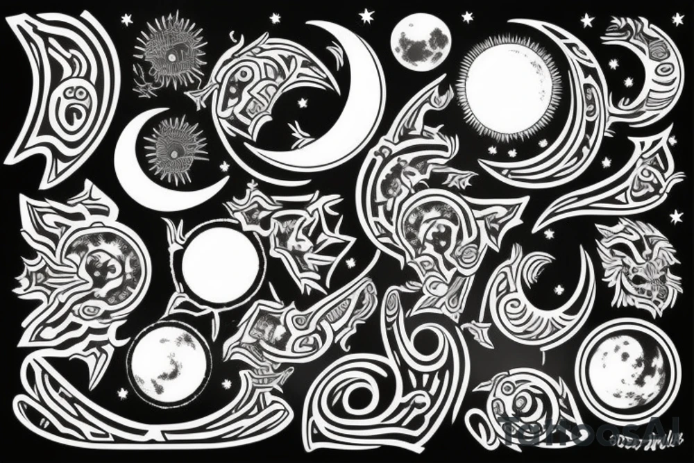 moon tattoo idea