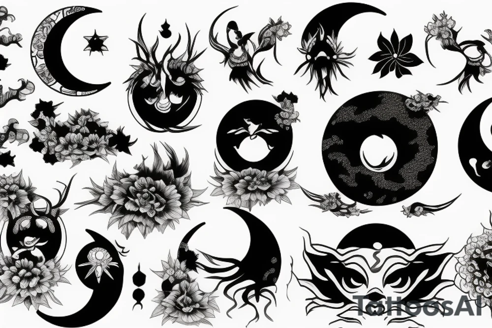 moon tattoo idea