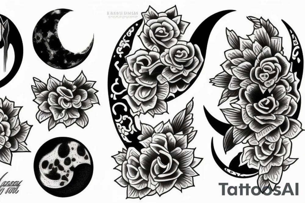moon tattoo idea