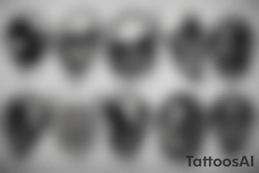 realistic full moon drawing tattoo idea