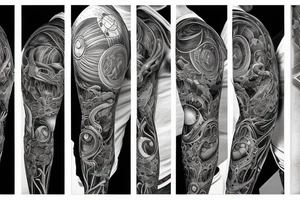 realistic full moon drawing tattoo idea