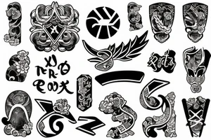 letter X tattoo idea