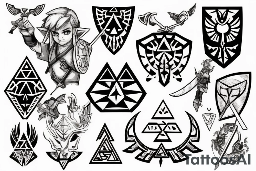 The legend of Zelda tattoo idea
