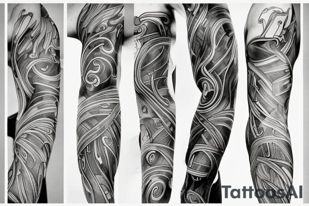 Musculature tattoo idea