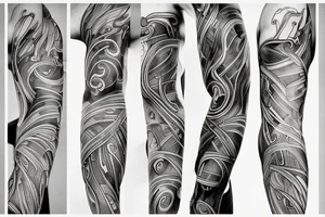 Musculature tattoo idea